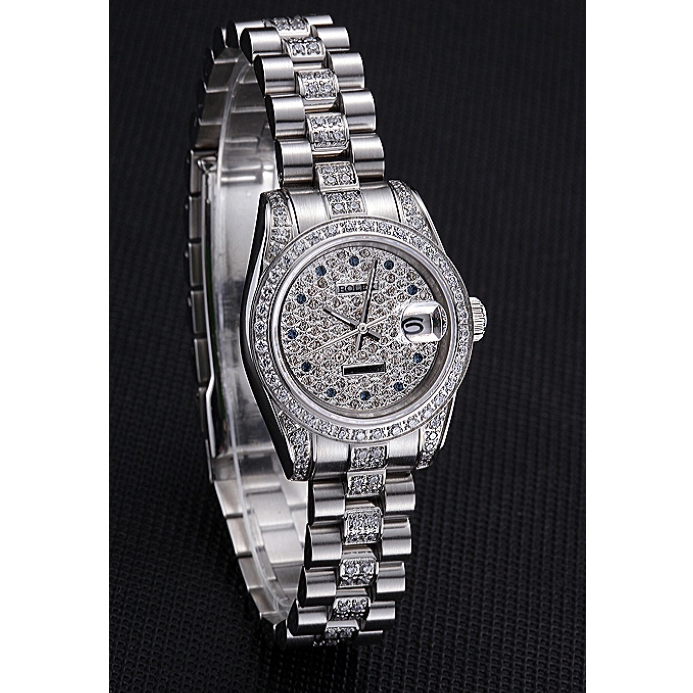 Aaa fake watches Stainless 622021 Dial DateJust Swiss Diamond Rolex Steel 0713